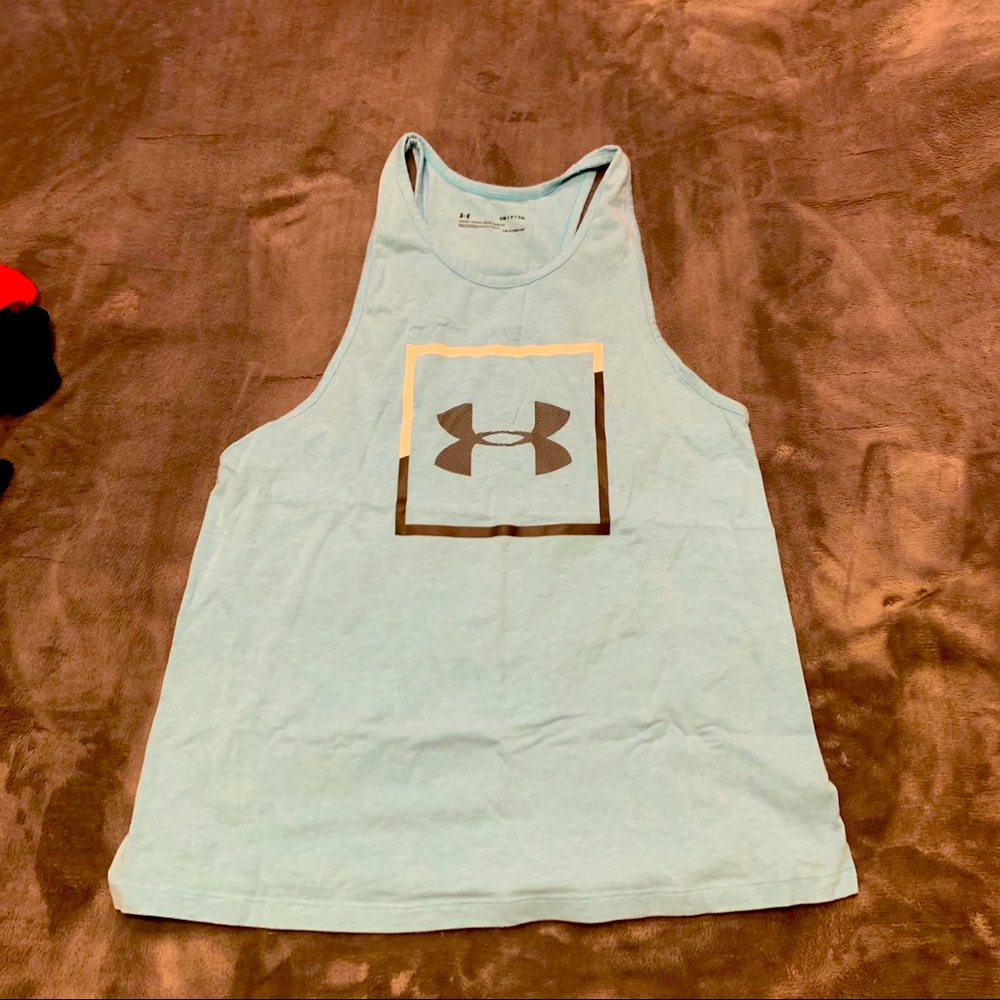 LIGHT BLUE UNDER ARMOUR TANK